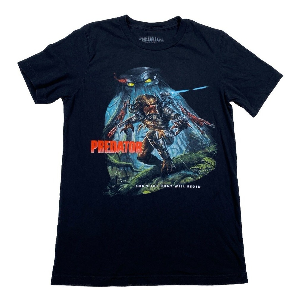 Predator Soon The Hunt Will Begin Promo T-Shirt Black Size Medium